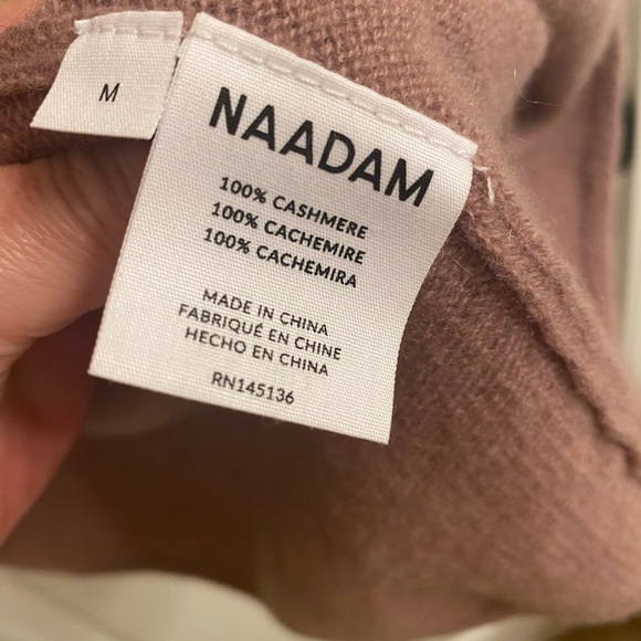 Nadaam Cashmere Boatneck Sweater in Mink - Picture 8 of 8